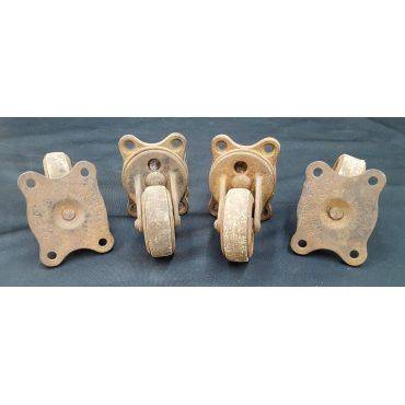 Set of 4 Cast Iron Casters #GA4258