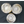Load image into Gallery viewer, Set of 3 Round Leaded Crystal Door Knobs with Center Medallions Rosettes and Spindles #GA4406