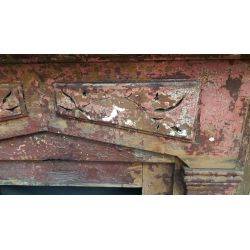 Solid Wood Mantel with Carved Leaves and Branches Design #GA2006