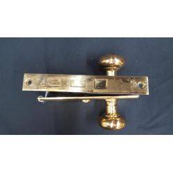 Mortise Lock Set with Solid Brass Doorknobs and Backplates #GA148