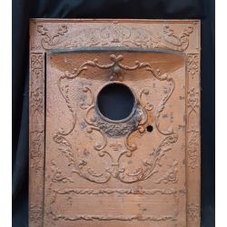 Ornate Cast Iron Fireplace Surround with Matching Summer Cover #GA2022