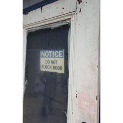 3/4 Glass & Wood Door #GA800