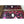 Load image into Gallery viewer, Pair of Red and Purple Rectangular Stained Glass Windows Framed #GA801