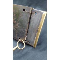 1800's Right Sided Restored Iron & Brass Carpenter Style Rim Lock Set #GA1053