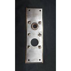Gothic Style Grey Doorknob Backplate with Raised Points #GA1097