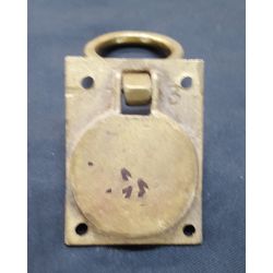 Solid Brass Pocket Door Ring Pull Plate #GA1193