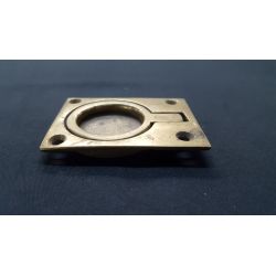 Solid Brass Pocket Door Ring Pull Plate #GA1193
