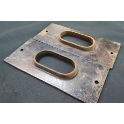 1800's Pocket Door Set with Lock Pull Plates and 4 Top Rollers #GA2004