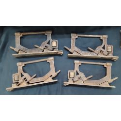 1800's Pocket Door Set with Lock Pull Plates and 4 Top Rollers #GA2004