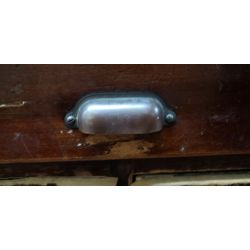 Large 1920's Wood & Glass Apothecary Storefront Step Back Cabinet & Display Case #GA2016