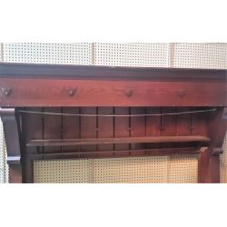 Huge Wooden Fireplace Mantel with Second Shelf #GA2033