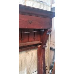 Huge Wooden Fireplace Mantel with Second Shelf #GA2033