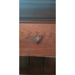 Huge Wooden Fireplace Mantel with Second Shelf #GA2033