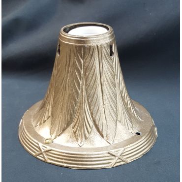 Restored Art Nouveau Solid Brass Flush Mount Light Fixture #GA2160