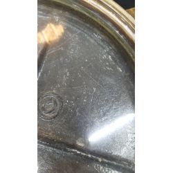 Antique Heavy Duty Solid Brass & Glass Ship's Porthole with Gear & Backplate GA9859