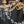 Load image into Gallery viewer, Restored Early Dury Bronze Electrified 6 Light Crystal Prism Chandelier #GA2198
