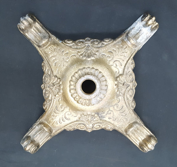 Antique Ornate Cast Brass Lamp Floor Base #GA2205
