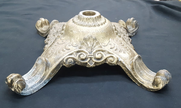 Antique Ornate Cast Brass Lamp Floor Base #GA2205
