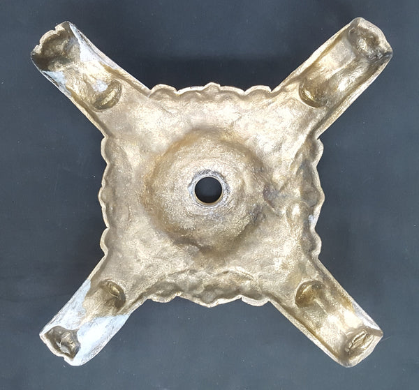 Antique Ornate Cast Brass Lamp Floor Base #GA2205