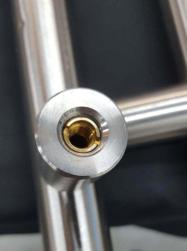 4 Pairs of Large Brushed Aluminum Door Push / Pull Bars #GA2206
