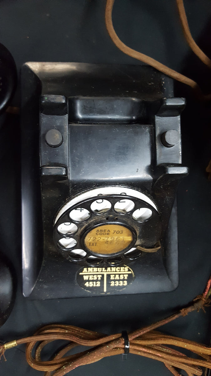 Antique F1 Western Electric Bell online System Black Rotary Dial Telephone Phones