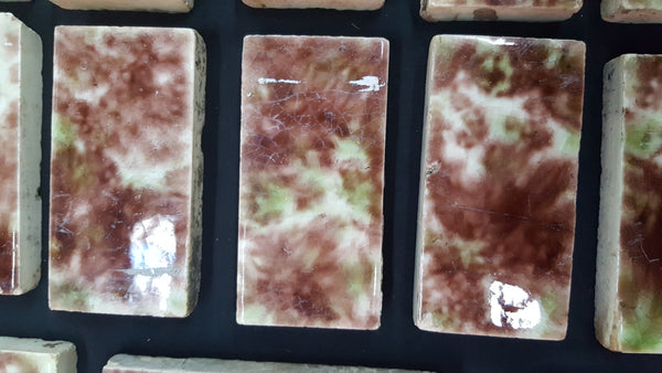 Lot of 45 Reclaimed Multi Colored 6" & 3" Ceramic Fireplace Tiles #GA2214