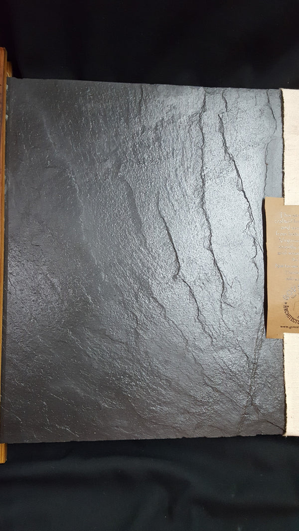 Large Hand Crafted Slate & Heart Pine Charcuterie Serving Board #GA2217