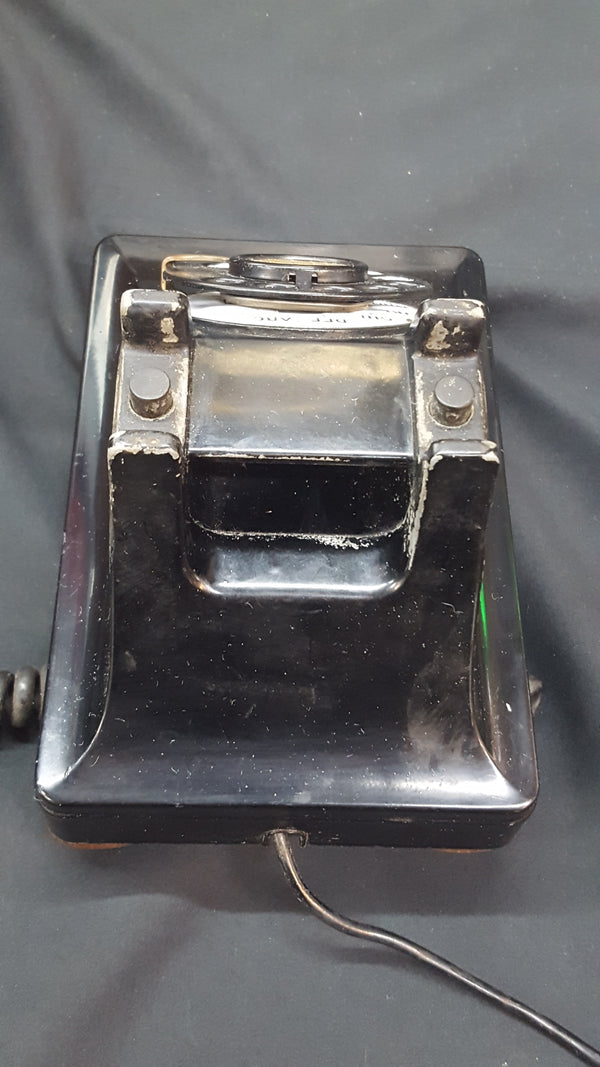 1940 Western Electric F-1 Metal Phone with Oak Subset Ringer Box #GA2219