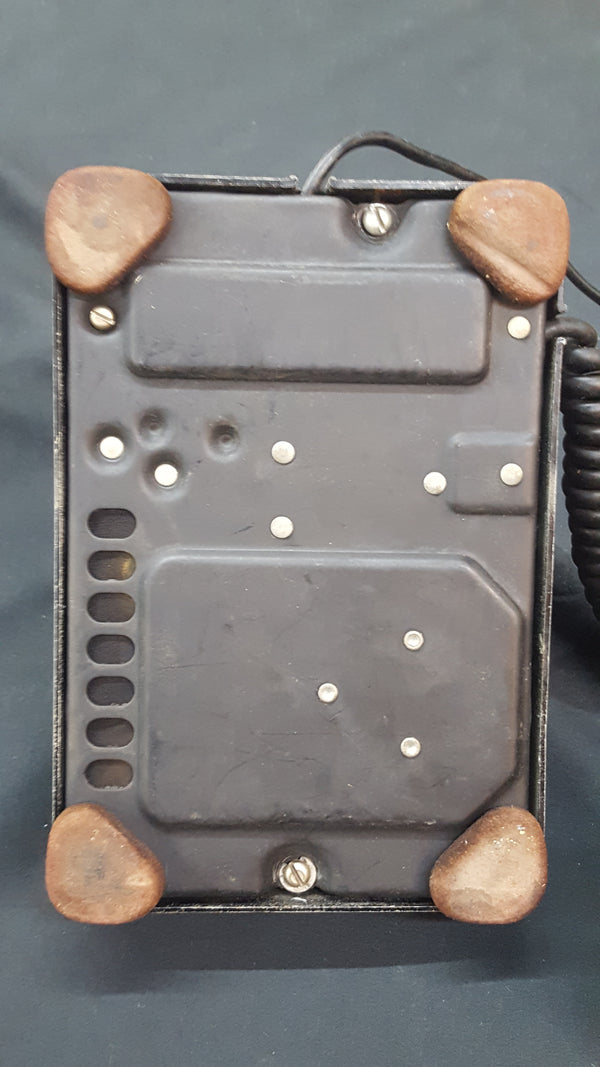 1940 Western Electric F-1 Metal Phone with Oak Subset Ringer Box #GA2219