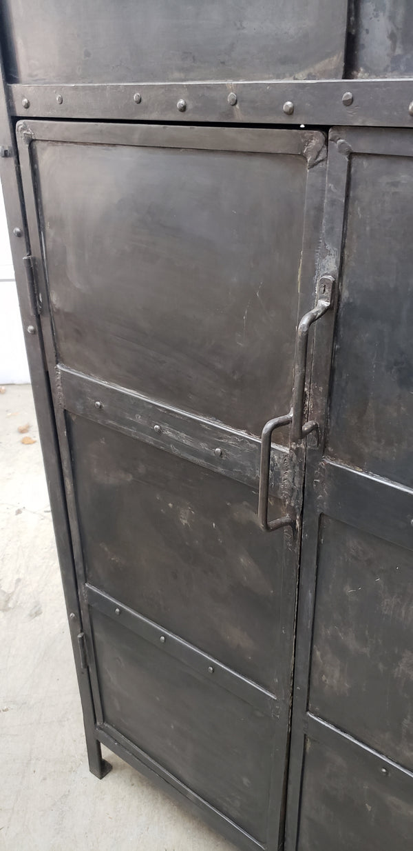 Turn of the Century Shop Made Riveted Tool Cabinet #GA2227