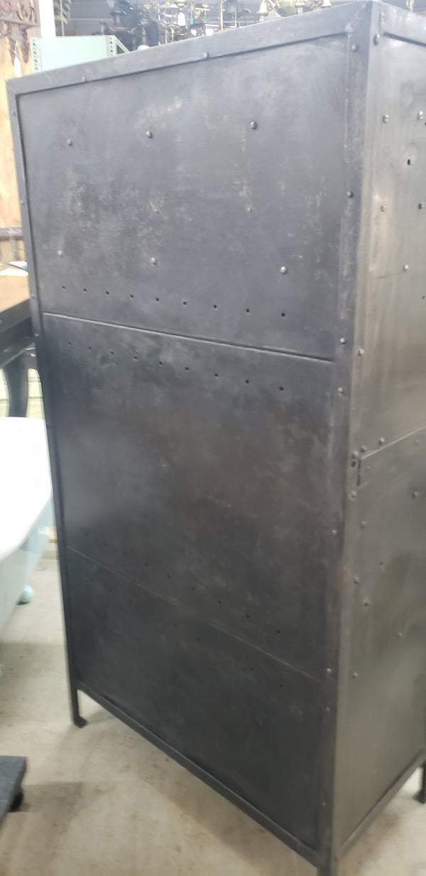 Turn of the Century Shop Made Riveted Tool Cabinet #GA2227