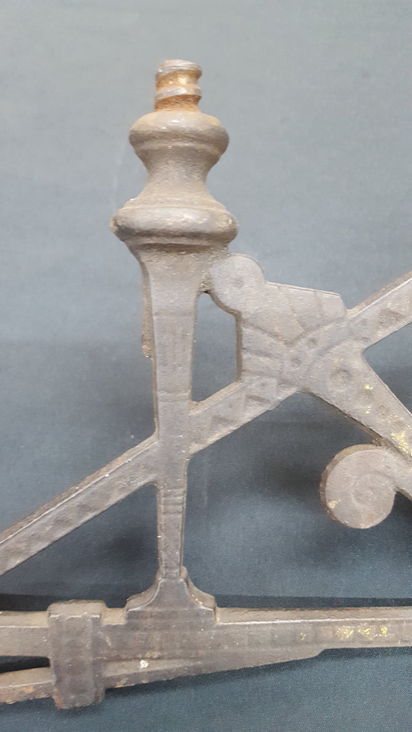 Victorian Cast Iron Oil Lamp Sconce with Wall Bracket #GA2258