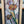 Load image into Gallery viewer, Arch Top Stained Glass Window with Multi Colored Floral Design in Red Oak Frame #GA2265