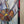 Load image into Gallery viewer, Arch Top Stained Glass Window with Multi Colored Floral Design in Red Oak Frame #GA2265