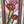 Load image into Gallery viewer, Arch Top Stained Glass Window with Multi Colored Floral Design in Red Oak Frame #GA2265