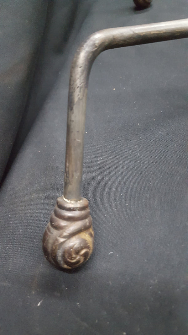 Set of 4 Victorian Solid Brass Double Hall Tree Coat Hooks