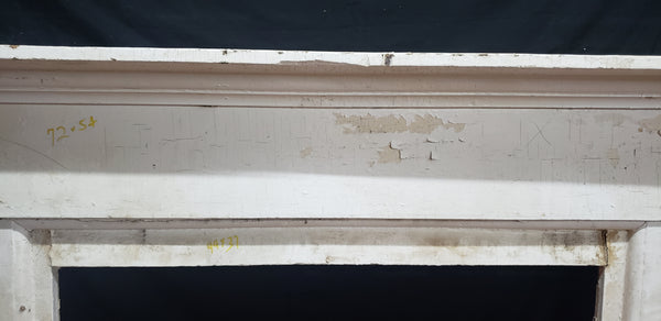 Antique 6 Foot Wide Pine Fireplace Mantel #GA9018