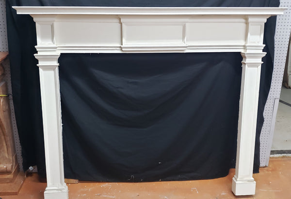 Antique 6 Foot Wide Poplar Fireplace Mantel #GA9023
