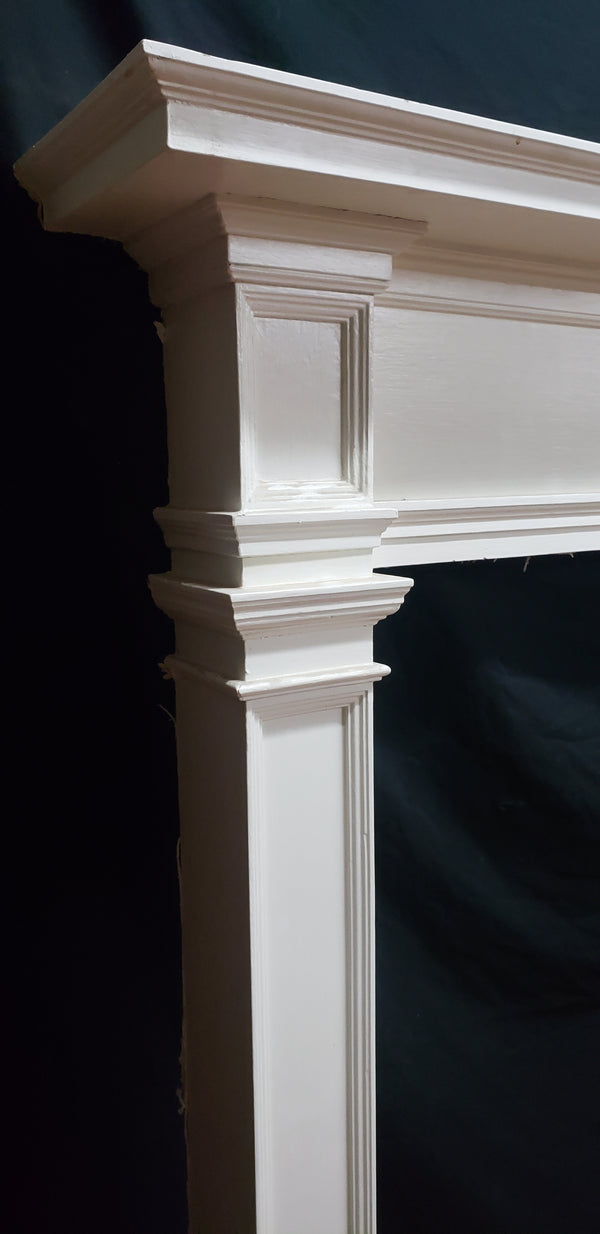 Antique 6 Foot Wide Poplar Fireplace Mantel #GA9023
