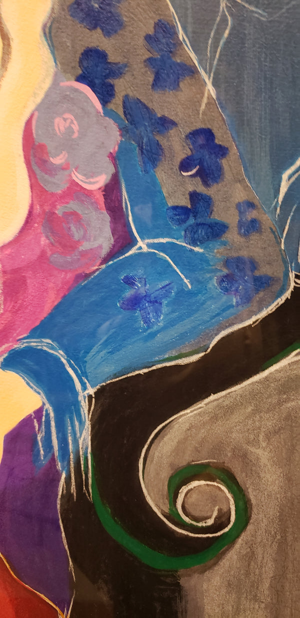 Itzchak Tarkay 1998 "Winnie"  Limited Edition Color Serigraph 30" x 31.5" Signed #Tarkay