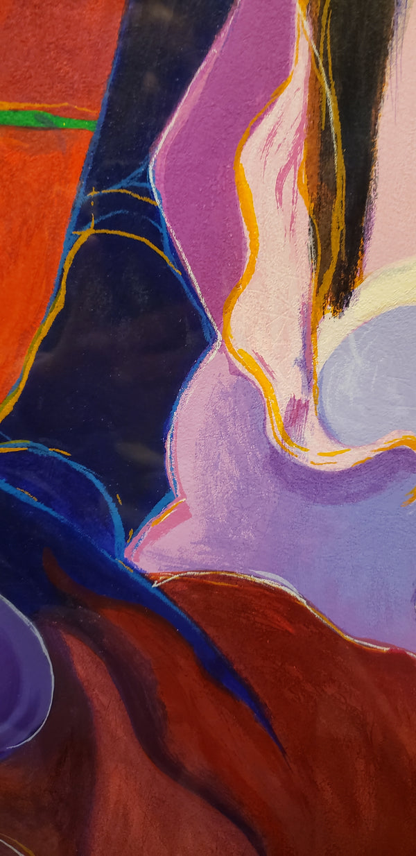 Itzchak Tarkay 1998 "Winnie"  Limited Edition Color Serigraph 30" x 31.5" Signed #Tarkay