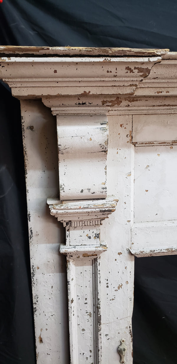 Antique Heart Pine Fireplace Mantel #GA9029