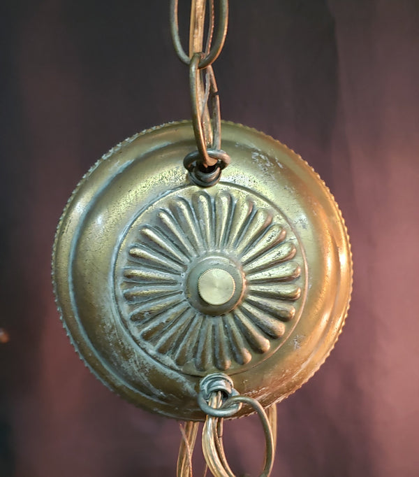 Double Pendant Light with Frosted Octagon Shaped Shades & Matching Ceiling Cap #GA9062