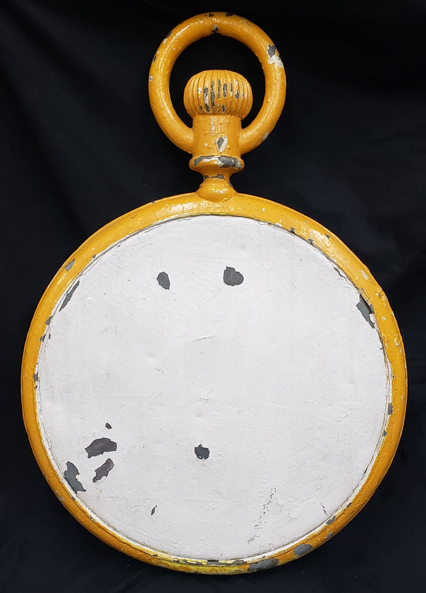 19th Century Zinc Double Sided Watchmaker or Jewelers Trade Sign #GA121212