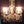 Load image into Gallery viewer, 5 Light Crystal Prism Chandelier with Ruffled Striped Shades 19" x 15" GA9110