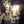 Load image into Gallery viewer, 5 Light Crystal Prism Chandelier with Ruffled Striped Shades 19" x 15" GA9110