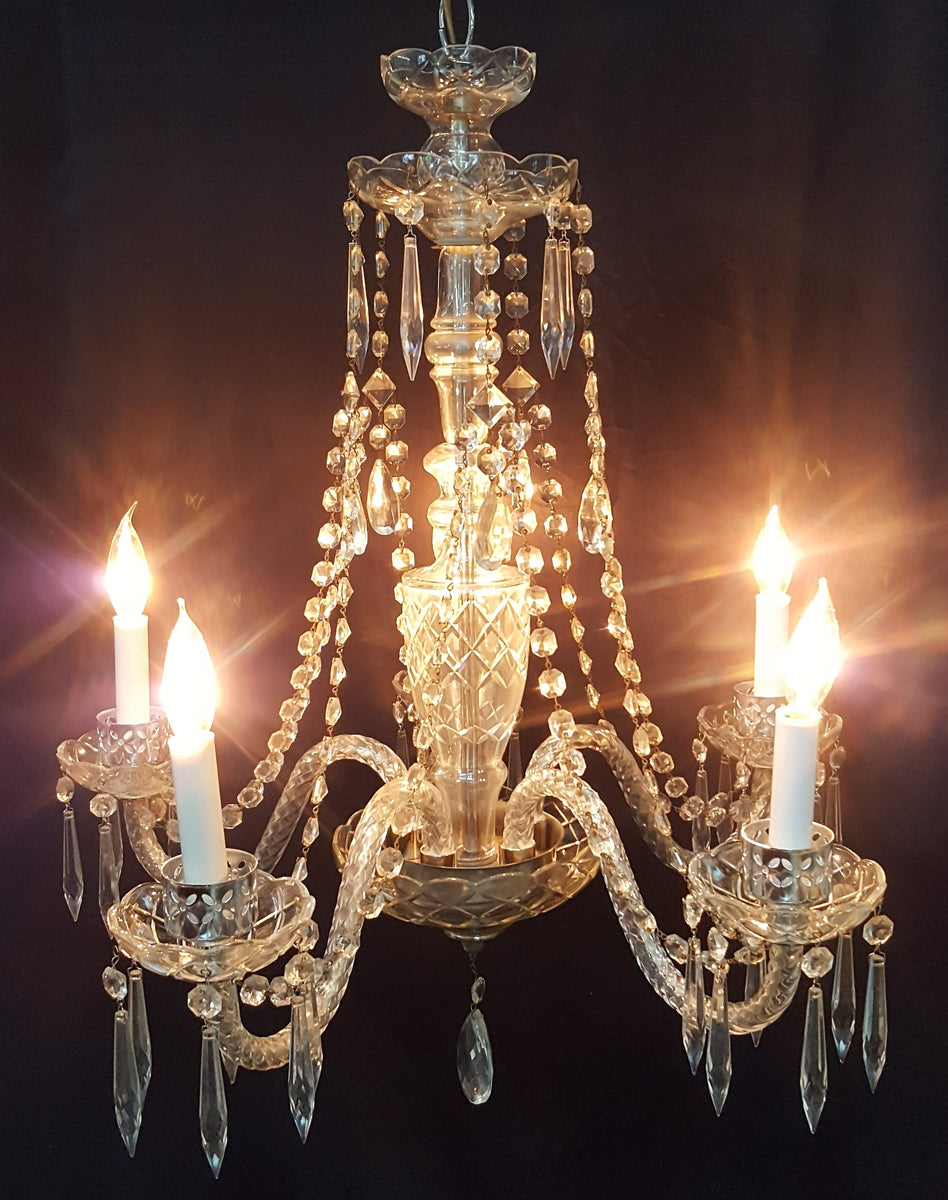 Mirrorback Sconces with Crystal Bobeches and Prisms