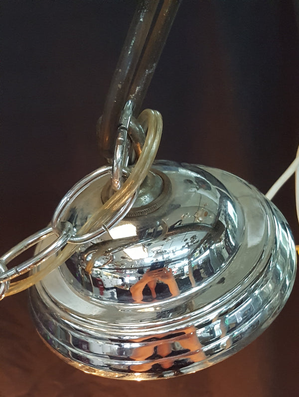 5 Light Crystal Chandelier with Faceted Prisms & Scalloped Bobeche's #GA9111