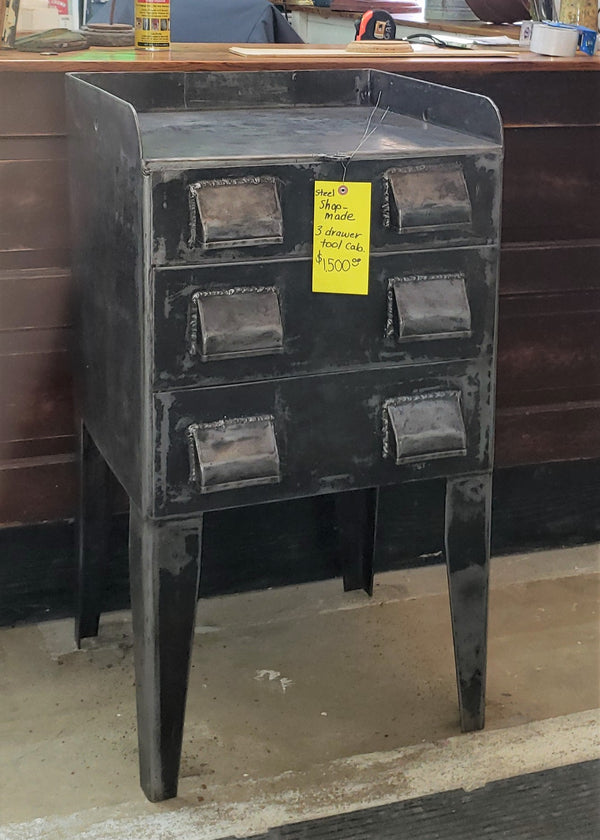 Steel Shop Made 3 Drawer Tool Cabinet #GA9201
