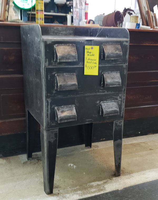 Steel Shop Made 3 Drawer Tool Cabinet #GA9201